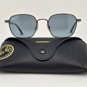 Ray-Ban RB3664-CH 004/BA Chromance Gunmetal Frame Polarized Blue Lens Sunglasses